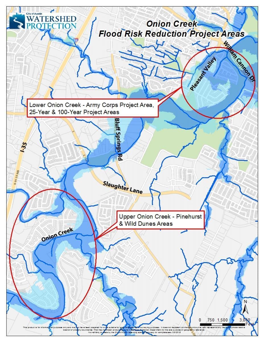 Austin flood plain mapu