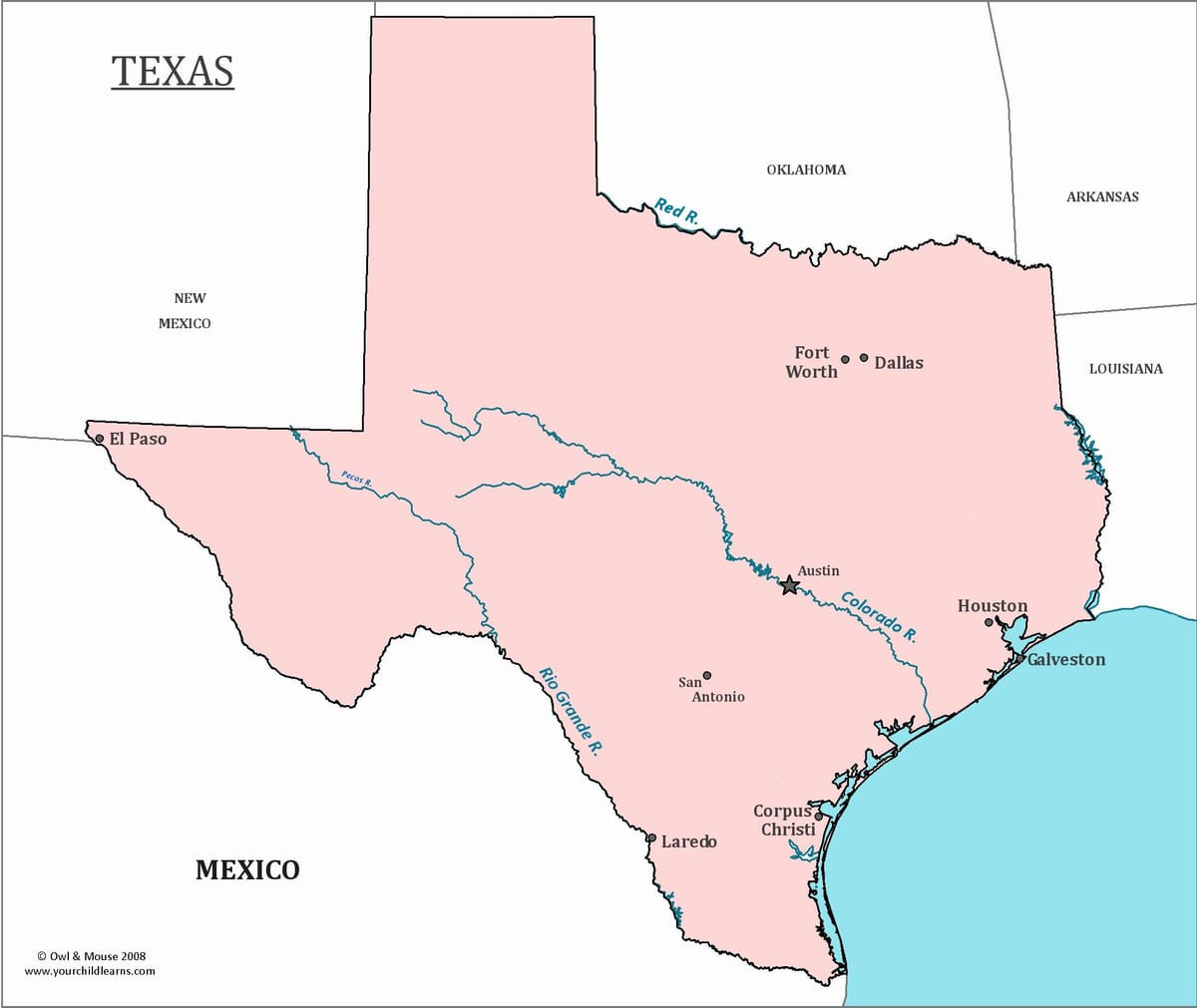 texas mapu Austin